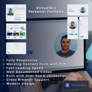 best responsive HTML personal portfolio Template