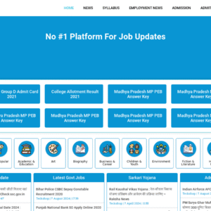 Job / Result Posting Website Design for Instant AdSense Approval