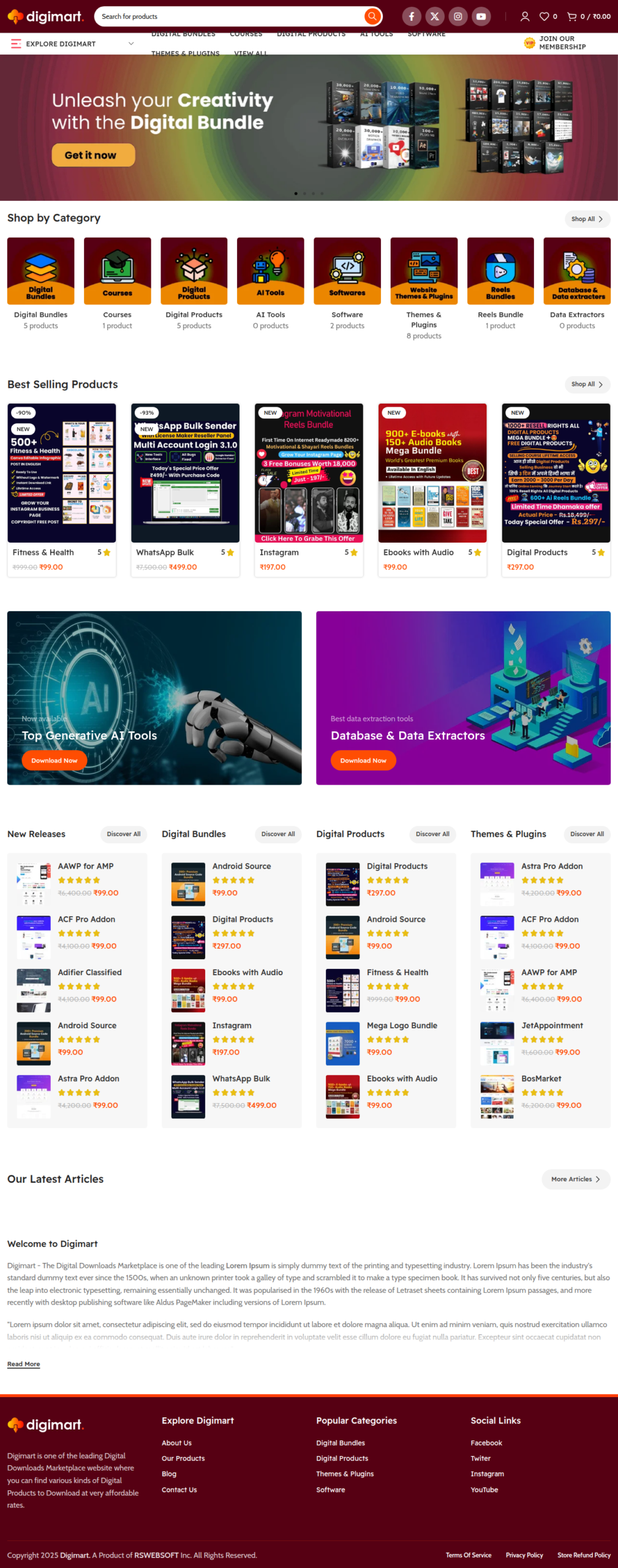 DigiMart – Digital Downloads Store