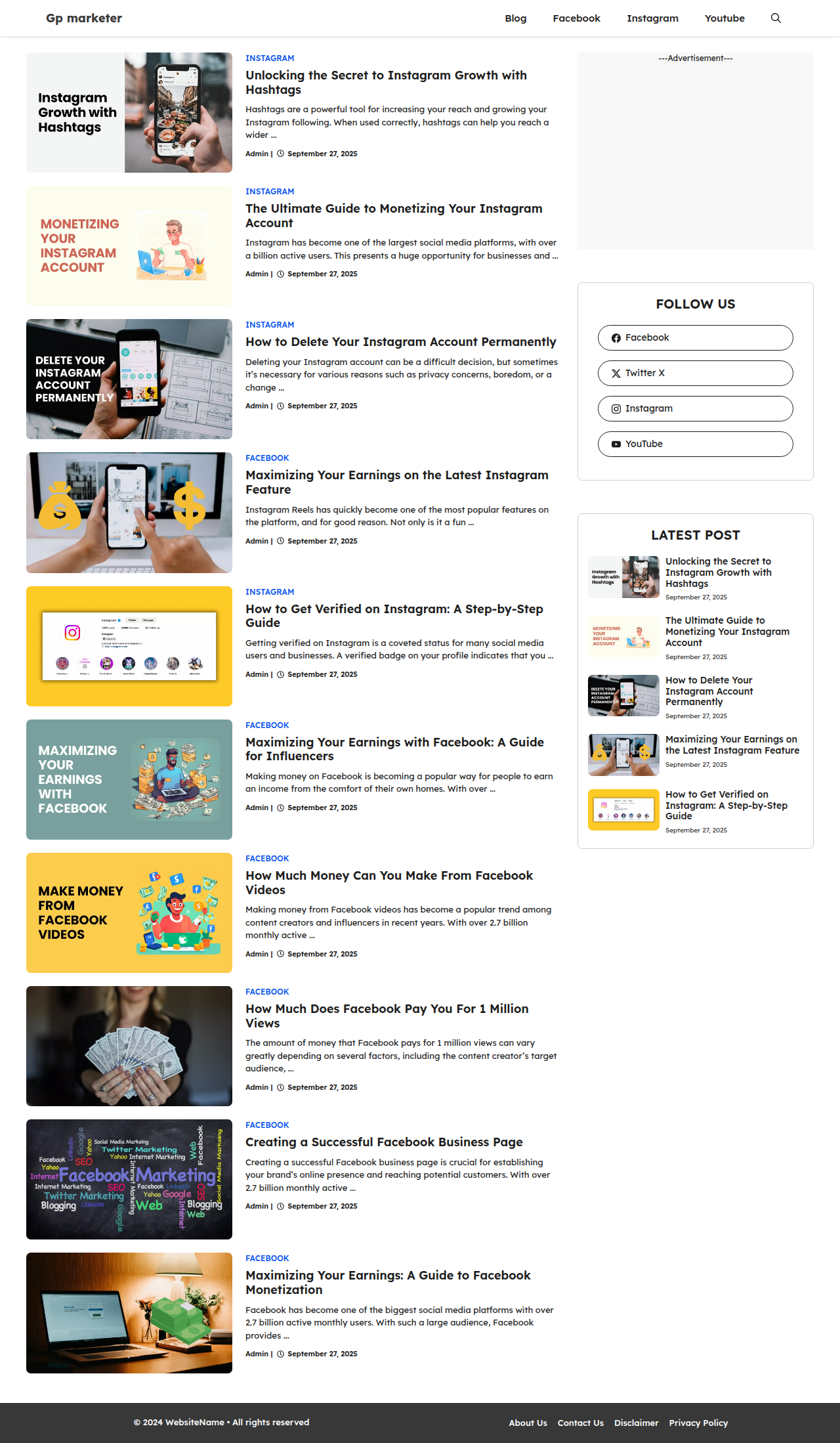 MarketerPro – Blog Template for GeneratePress