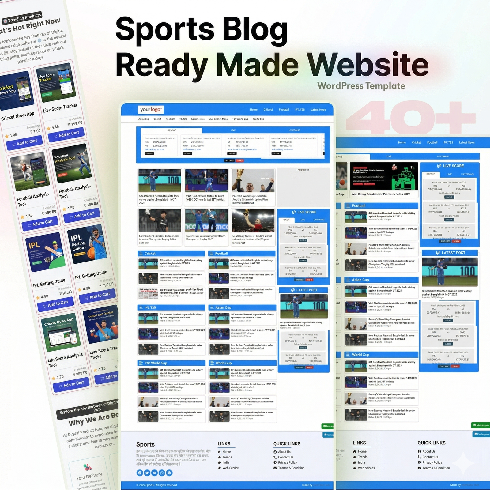 SportBlog – AdSense Ready Sports Blog Website (GeneratePress)